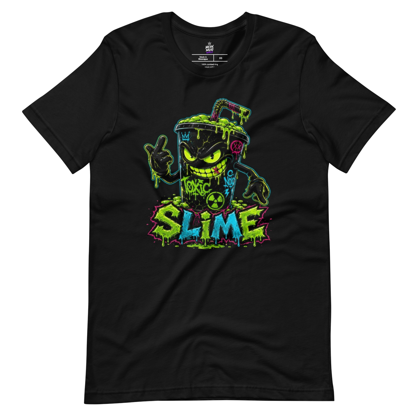 SLIME Toxic Sludge Cup graphic t-shirt from Toxic District by Mean Mug World