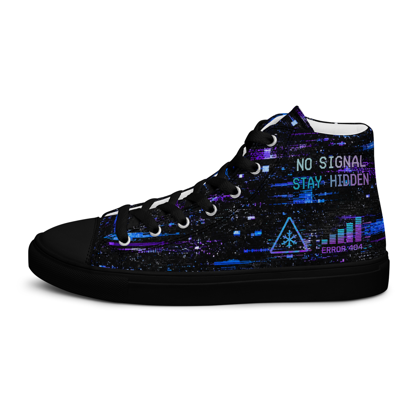 STATIC Signal Lost High Top Canvas Sneakers