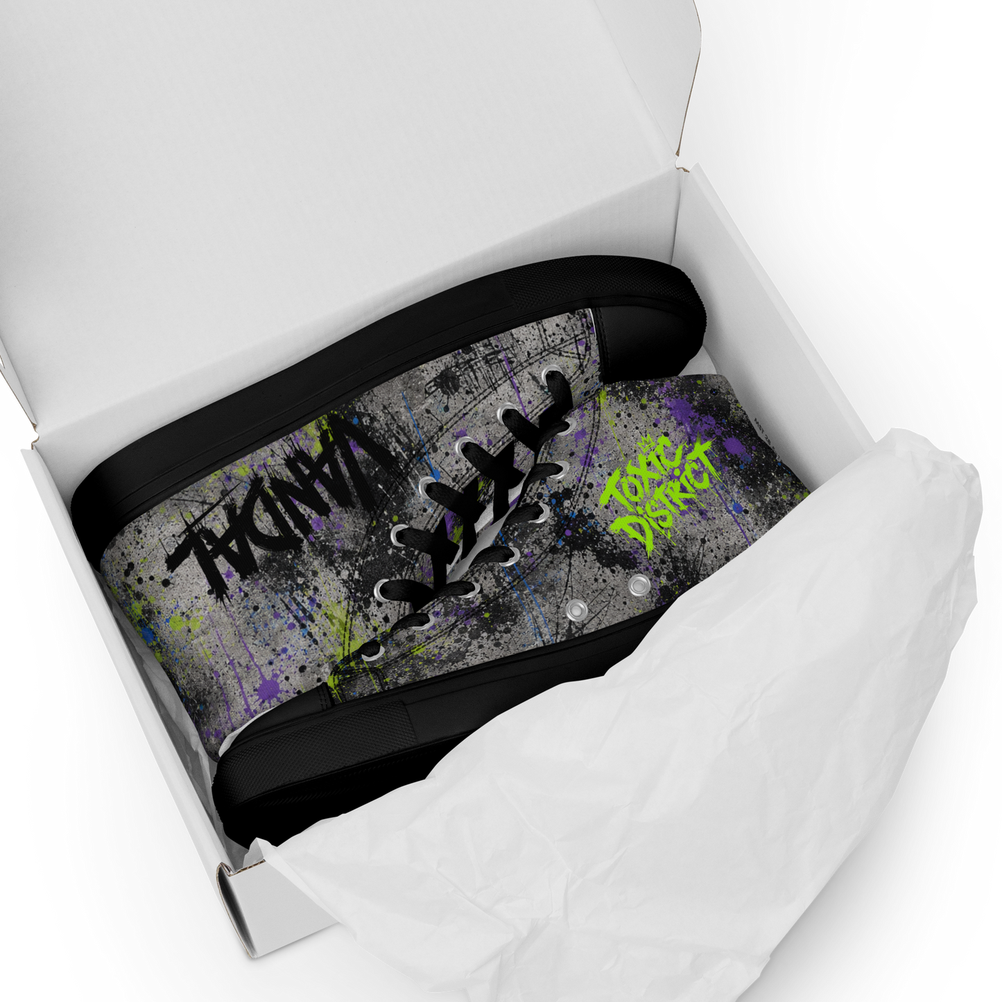 VANDAL Graffiti Warfare High Top Canvas Sneakers