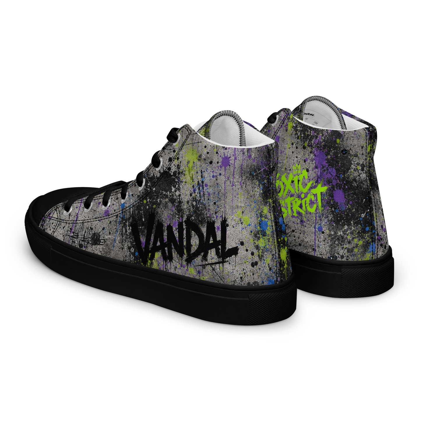 VANDAL Graffiti Warfare High Top Canvas Sneakers