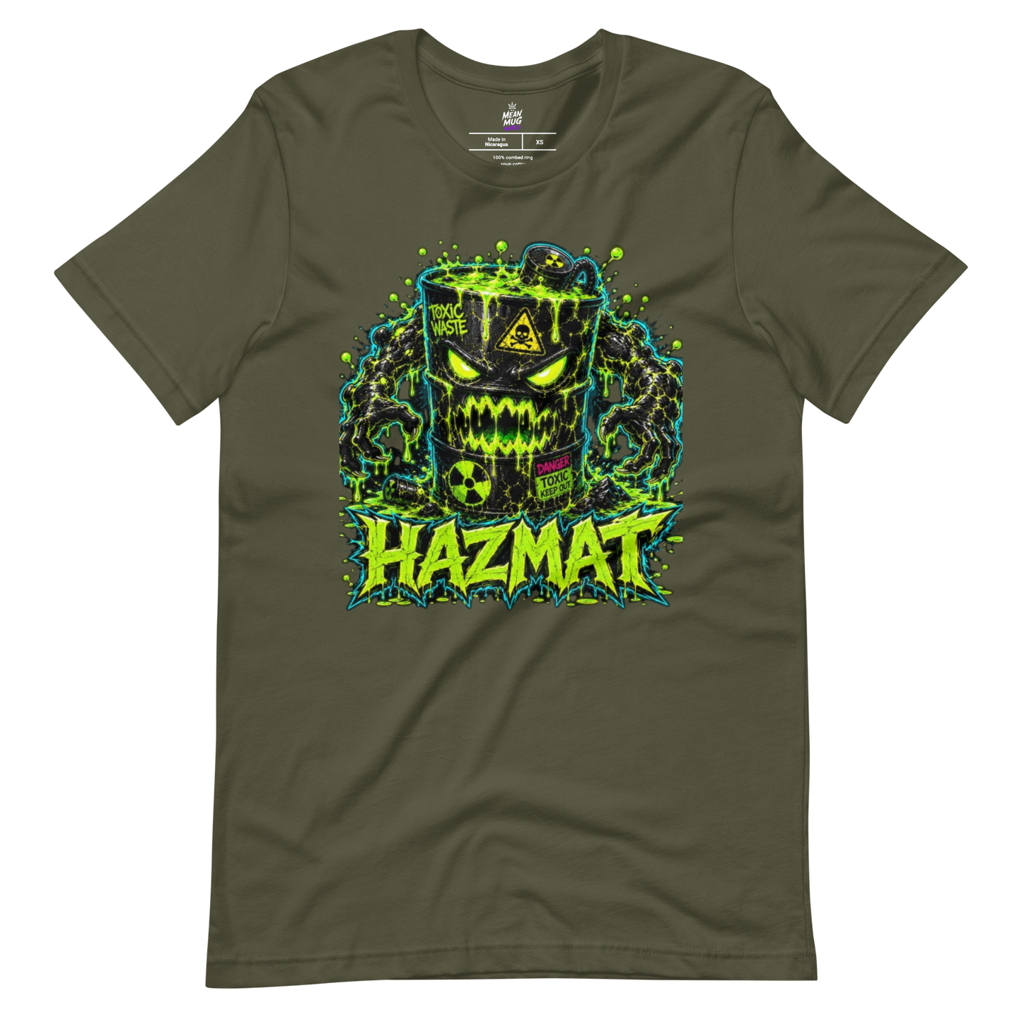 HAZMAT Toxic Waste Barrel Graphic T-Shirt