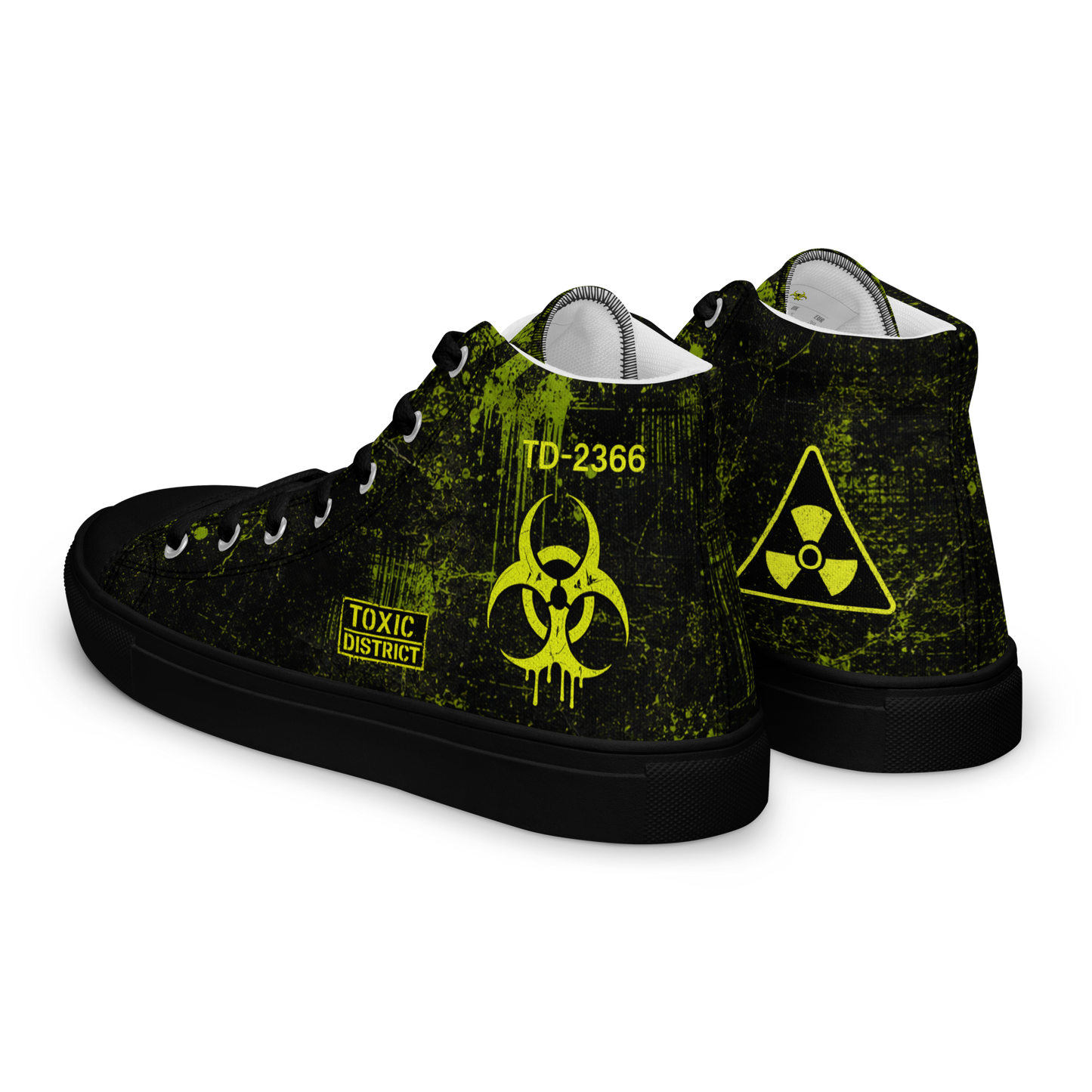 Toxic District Biohazard High Top Canvas Sneakers