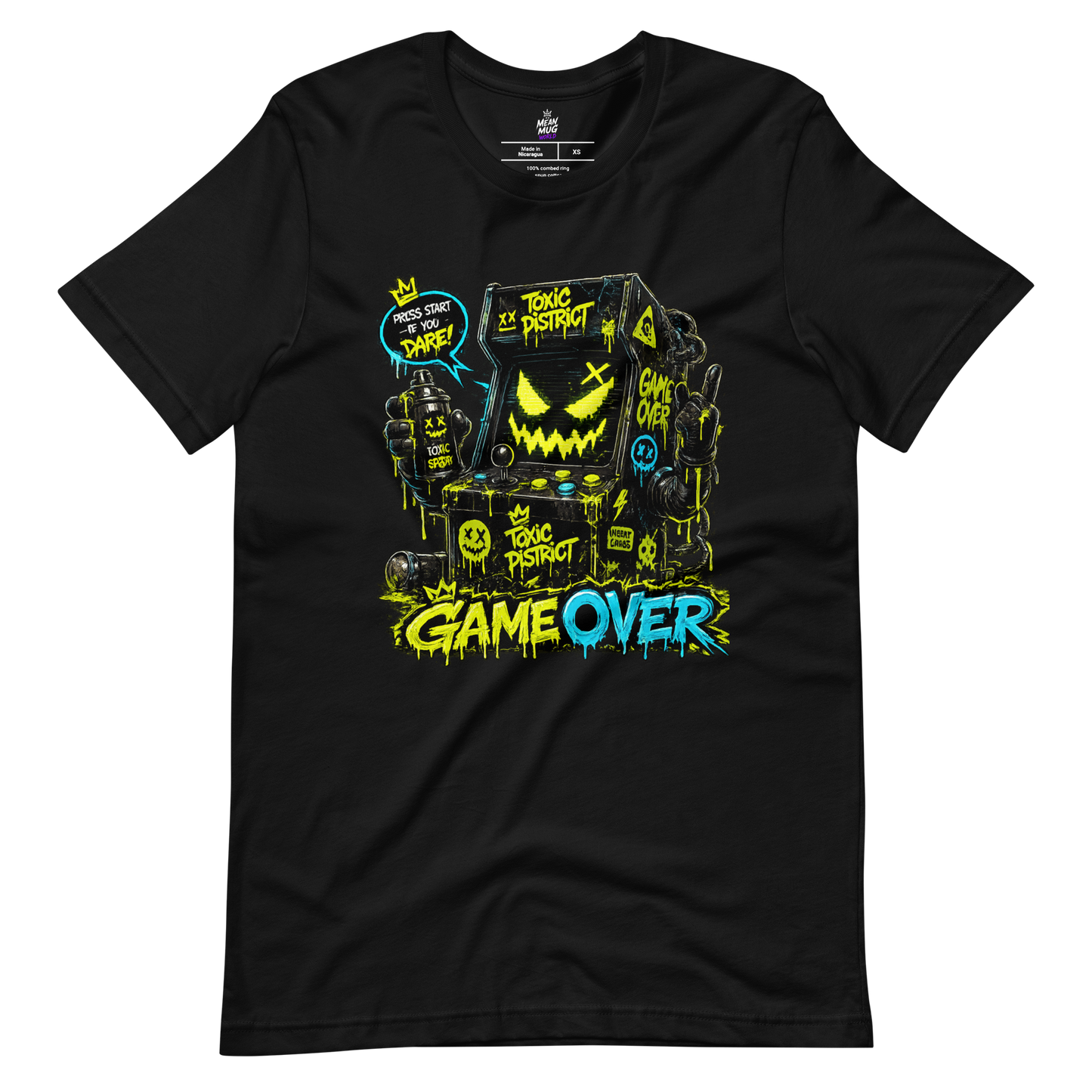 GAMEOVER Arcade Cabinet Graphic T-Shirt