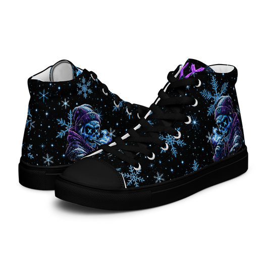 FROSTBITE Ice Skull high top canvas sneakers from Frozen Fiends by Mean Mug World