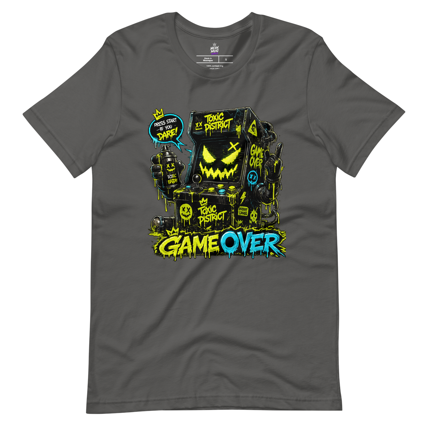 GAMEOVER Arcade Cabinet Graphic T-Shirt