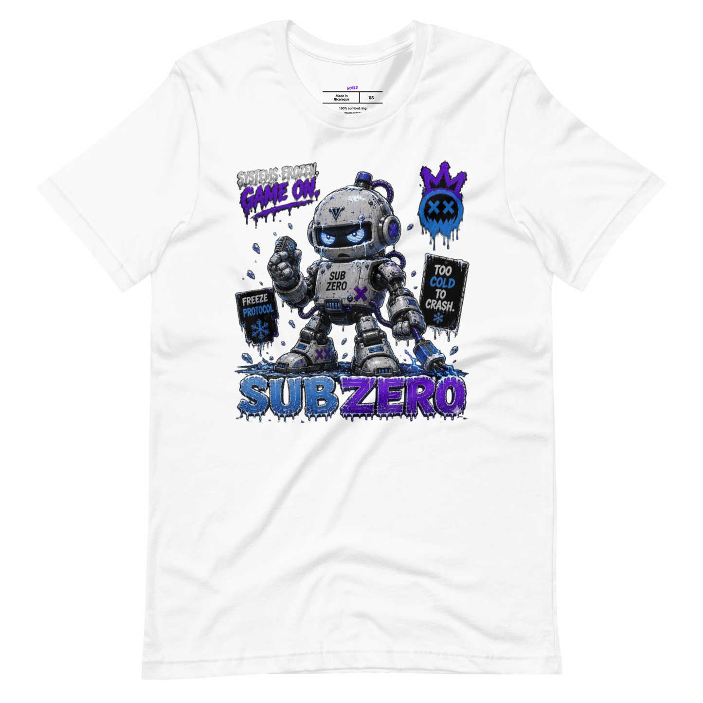 SUB ZERO Ice Robot Graphic T-Shirt