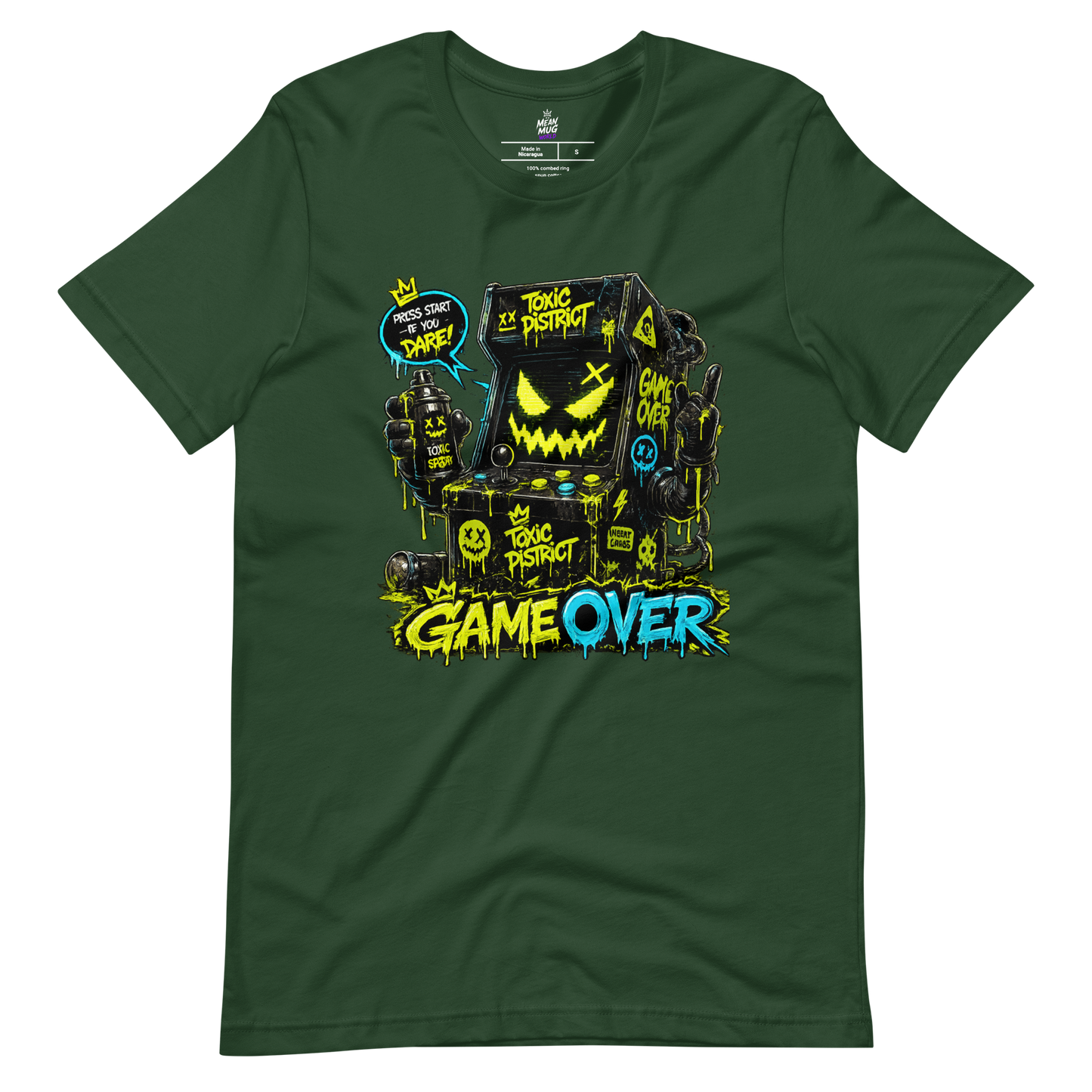 GAMEOVER Arcade Cabinet Graphic T-Shirt