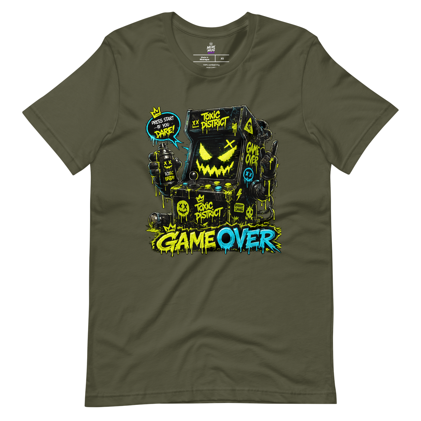 GAMEOVER Arcade Cabinet Graphic T-Shirt