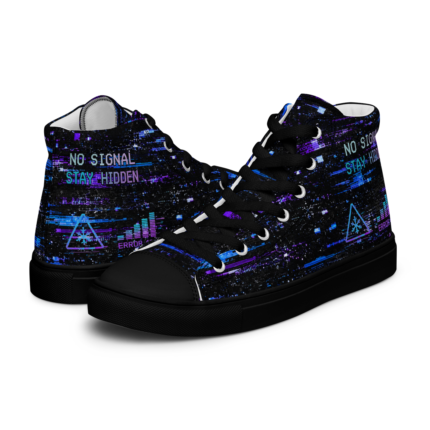 STATIC Signal Lost High Top Canvas Sneakers
