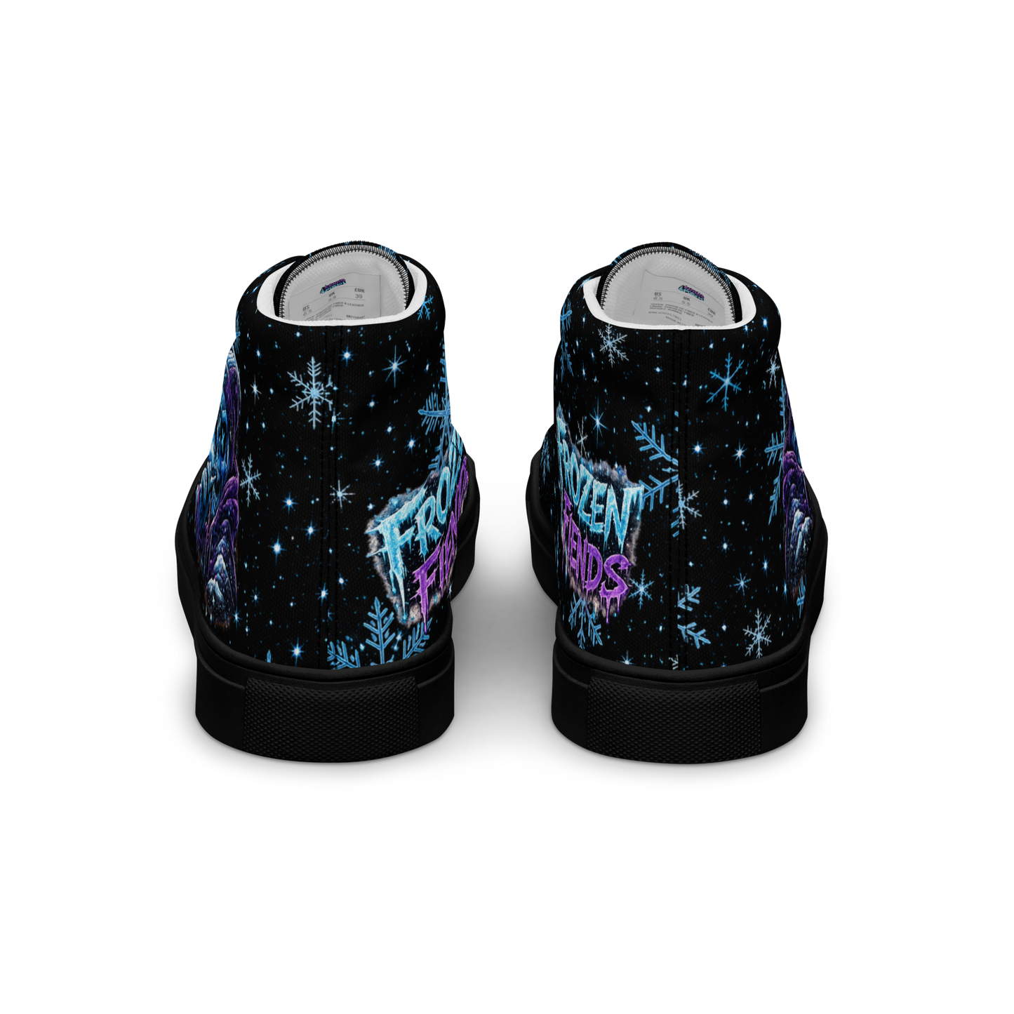 FROSTBITE Ice Skull High Top Canvas Sneakers