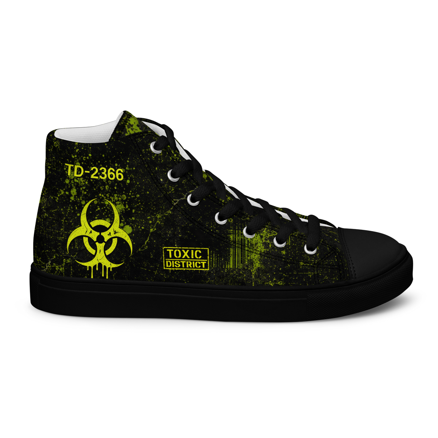 Toxic District Biohazard High Top Canvas Sneakers