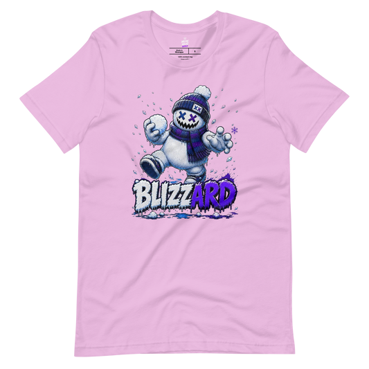 BLIZZARD Snowman graphic t-shirt from Frozen Fiends by Mean Mug World