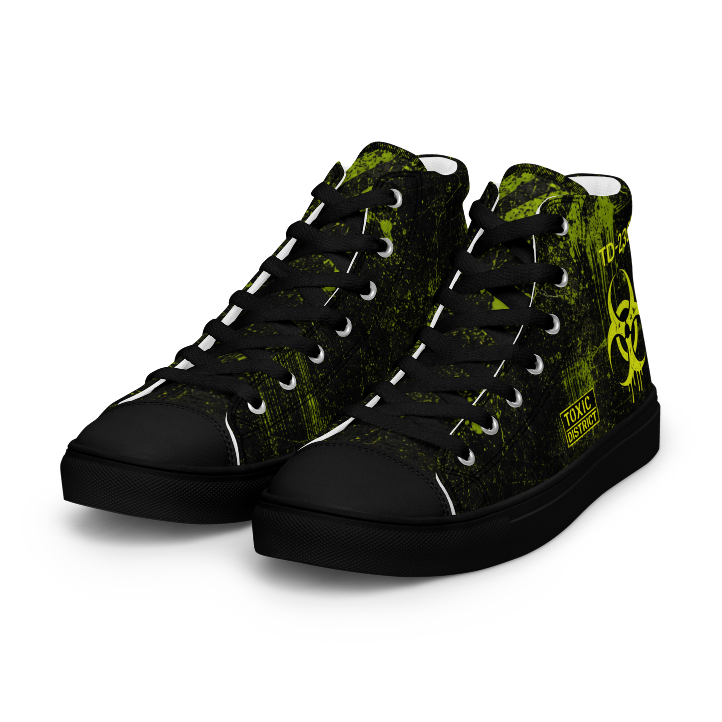 Toxic District Biohazard High Top Canvas Sneakers