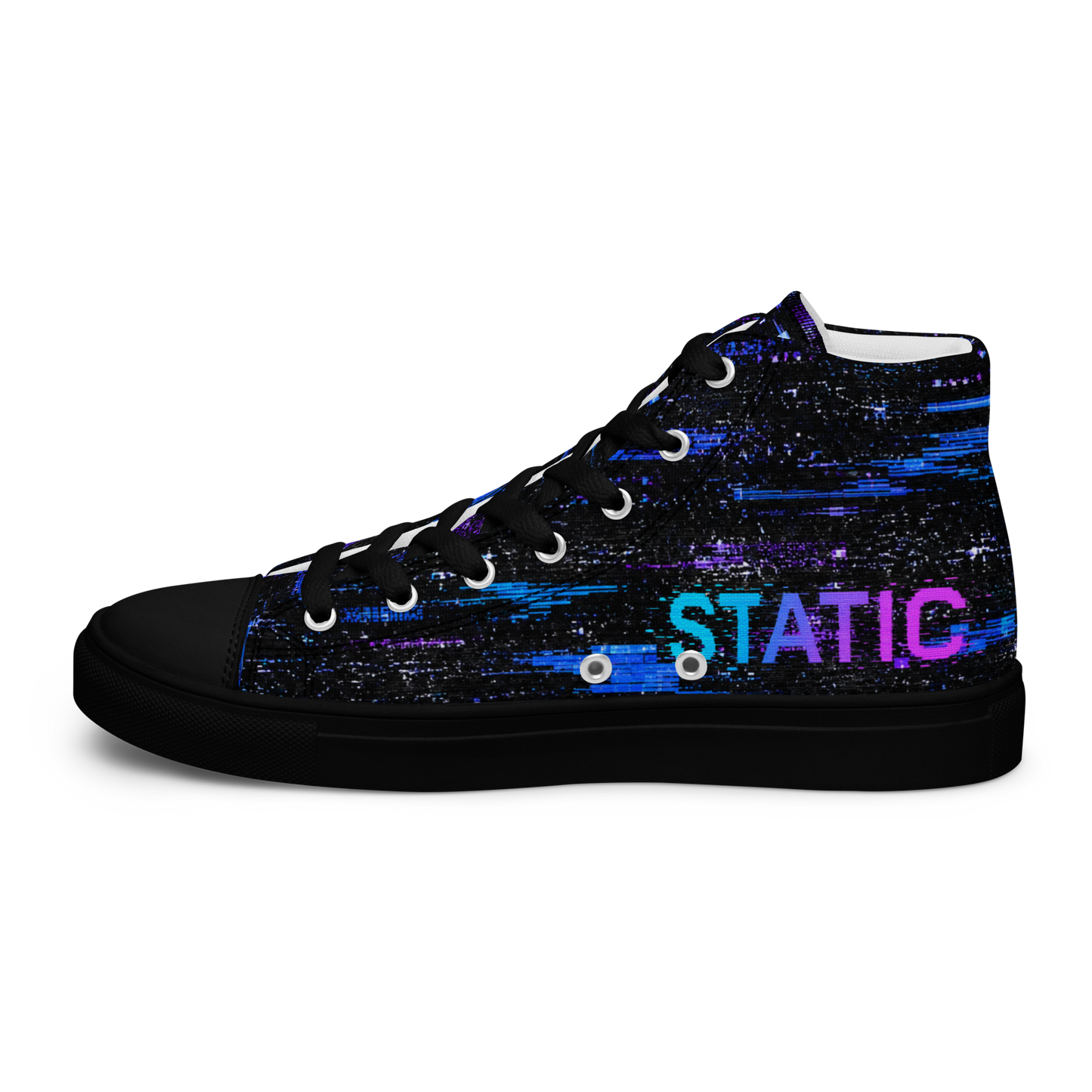 STATIC Signal Lost High Top Canvas Sneakers