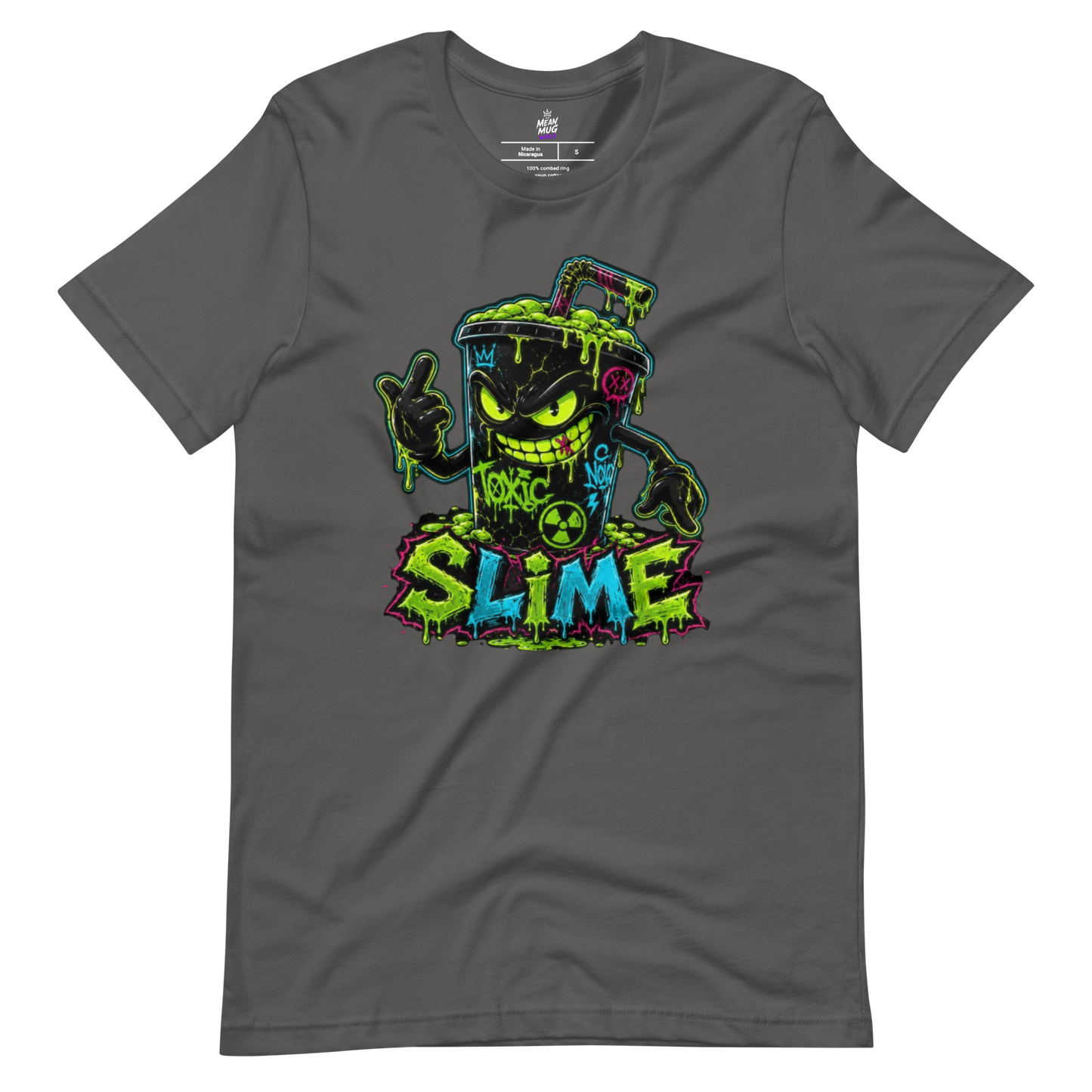 SLIME Toxic Sludge Cup graphic t-shirt from Toxic District by Mean Mug World