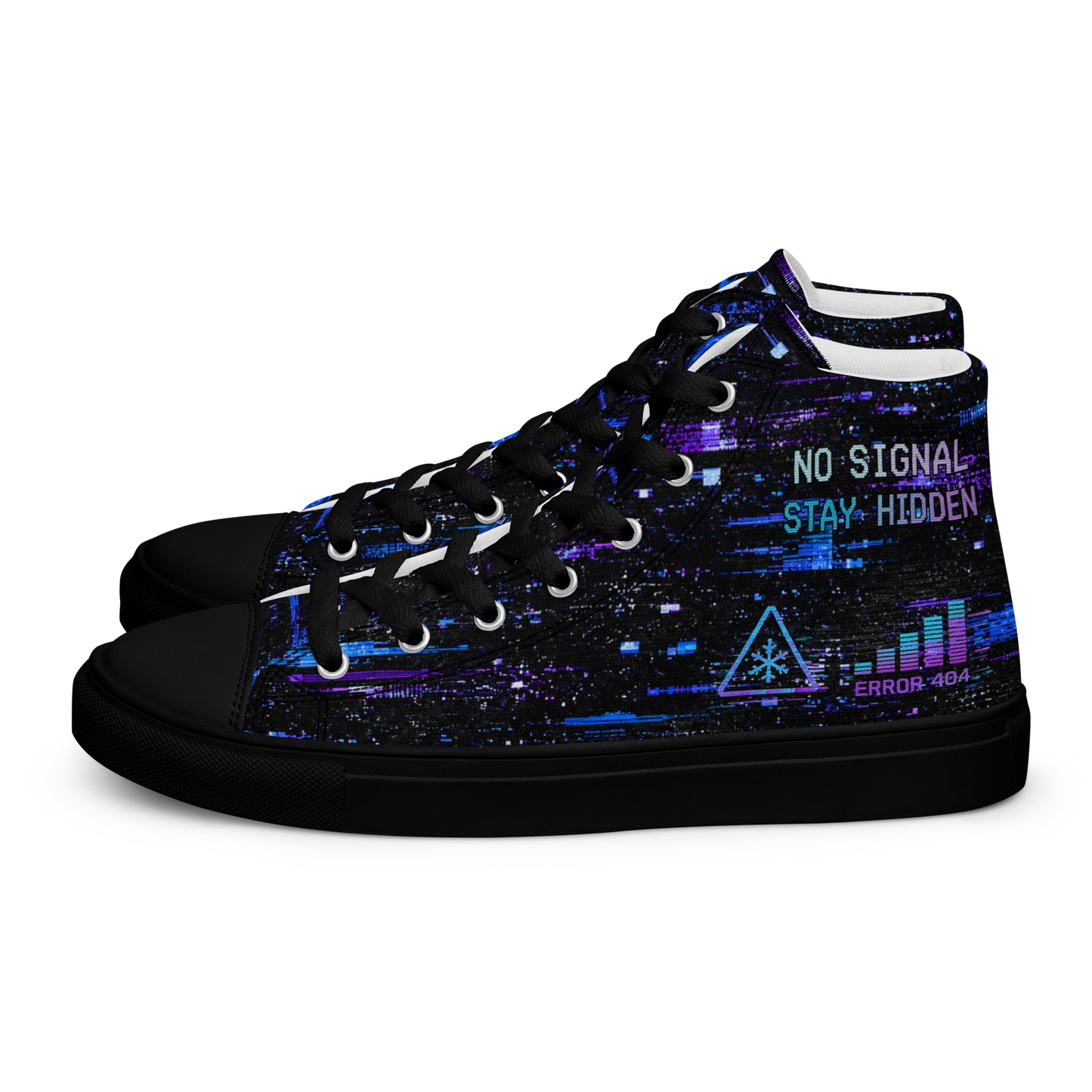 STATIC Signal Lost High Top Canvas Sneakers