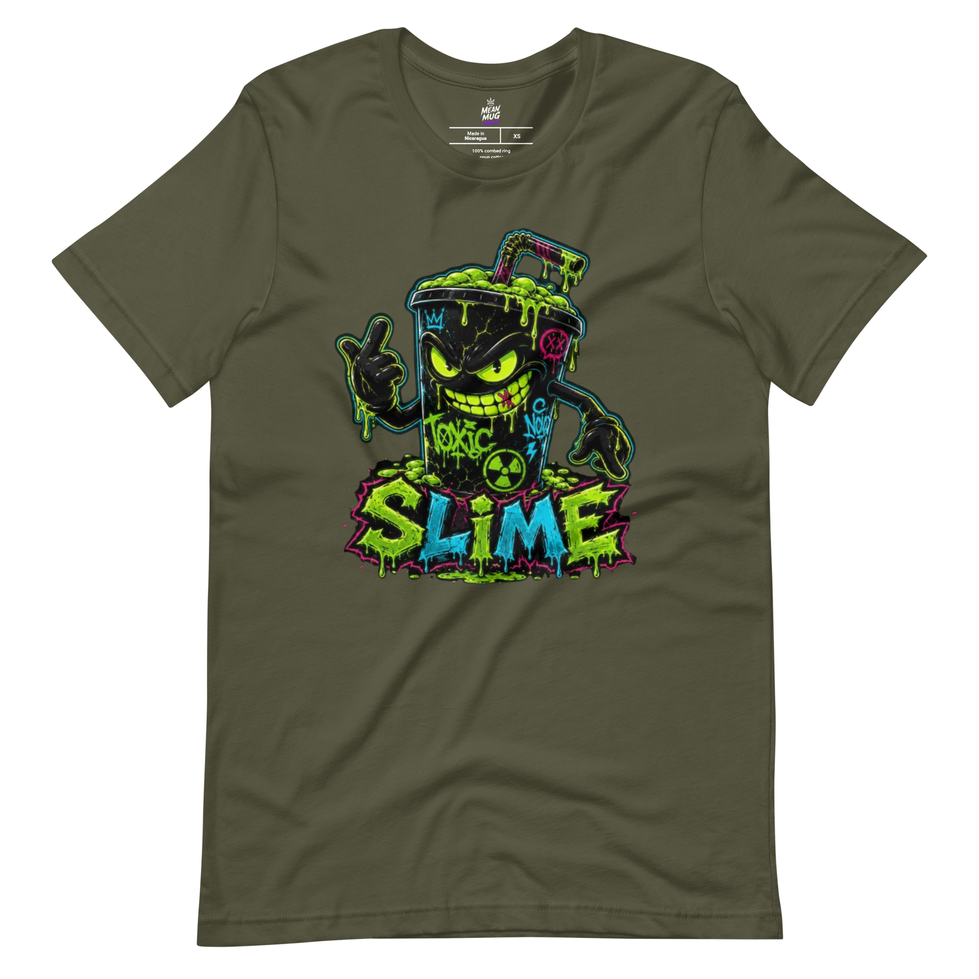 SLIME Toxic Sludge Cup graphic t-shirt from Toxic District by Mean Mug World
