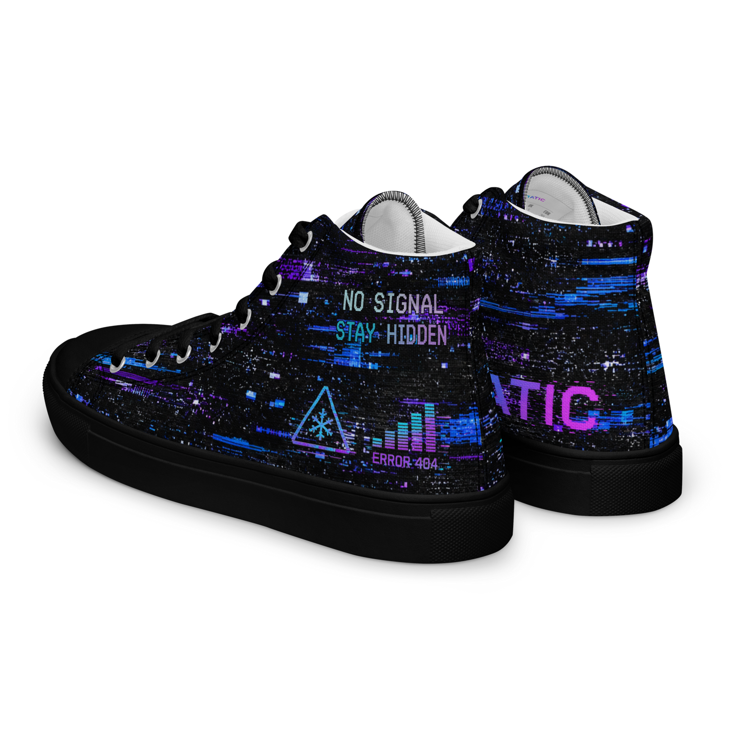 STATIC Signal Lost High Top Canvas Sneakers