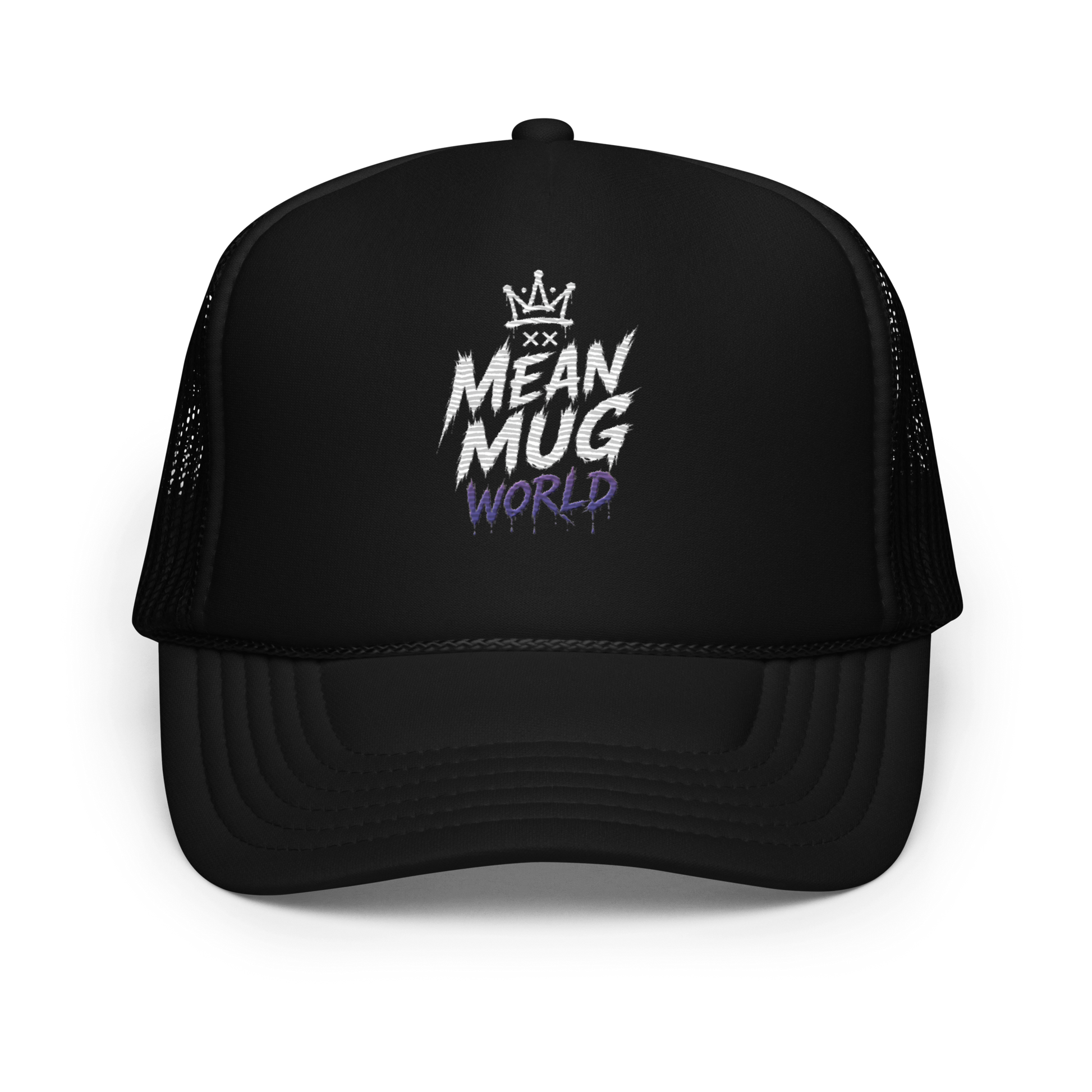 Mean Mug World Signature snapback featuring embroidered Mean Mug World branding