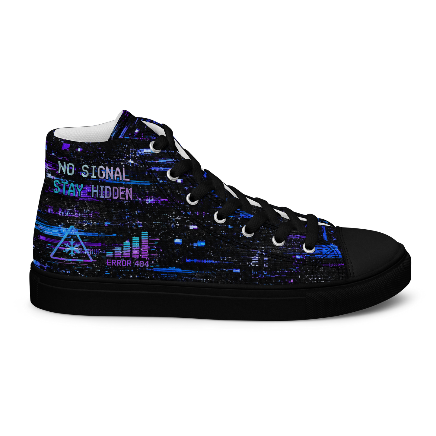 STATIC Signal Lost High Top Canvas Sneakers