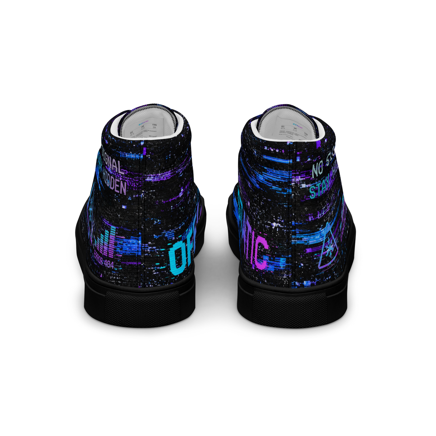 STATIC Signal Lost High Top Canvas Sneakers