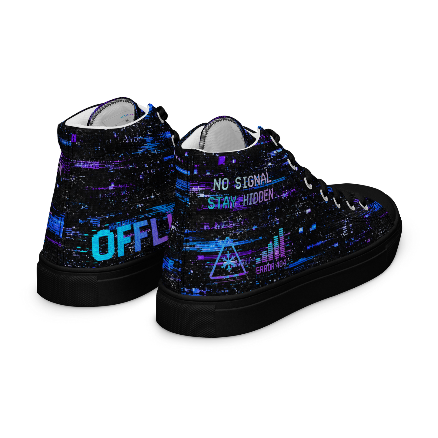 STATIC Signal Lost High Top Canvas Sneakers