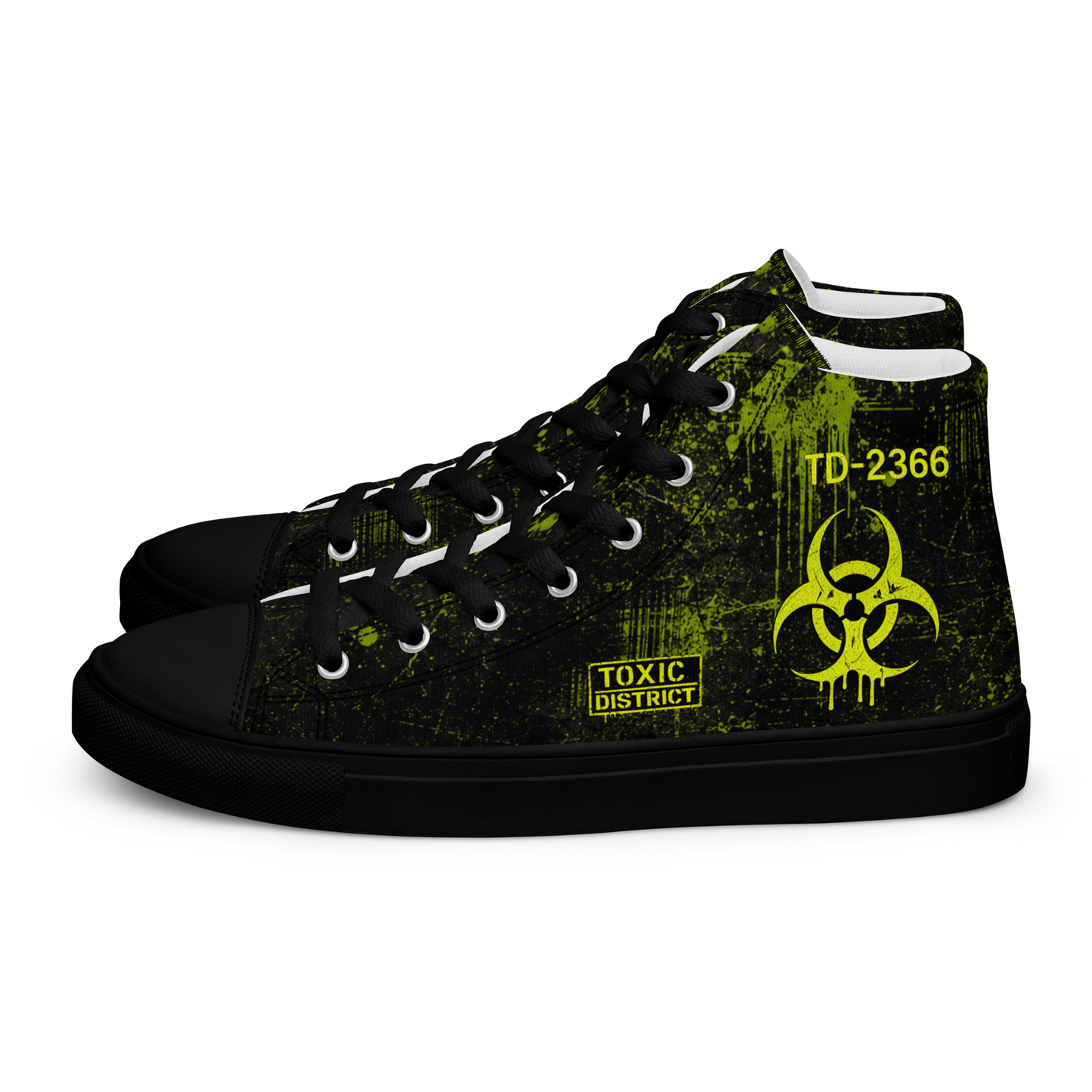 Toxic District Biohazard High Top Canvas Sneakers