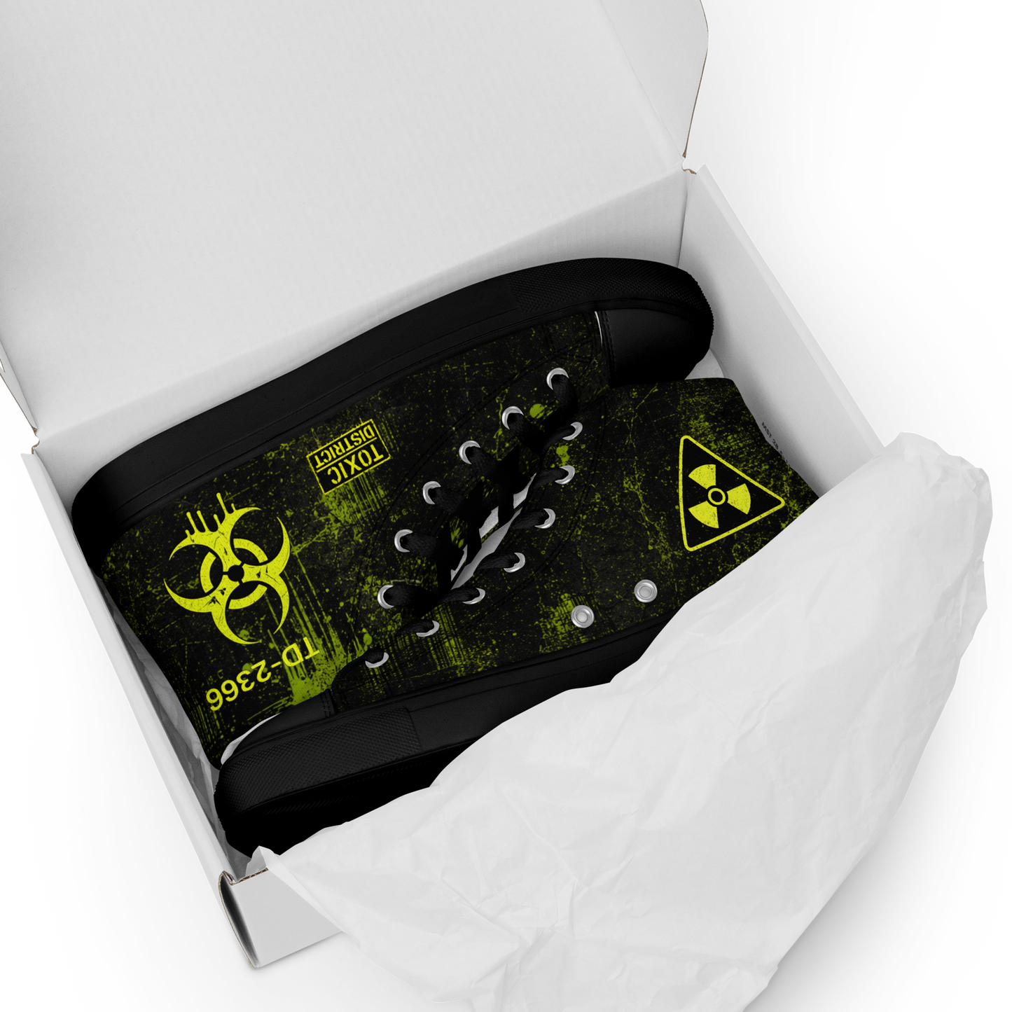 Toxic District Biohazard High Top Canvas Sneakers