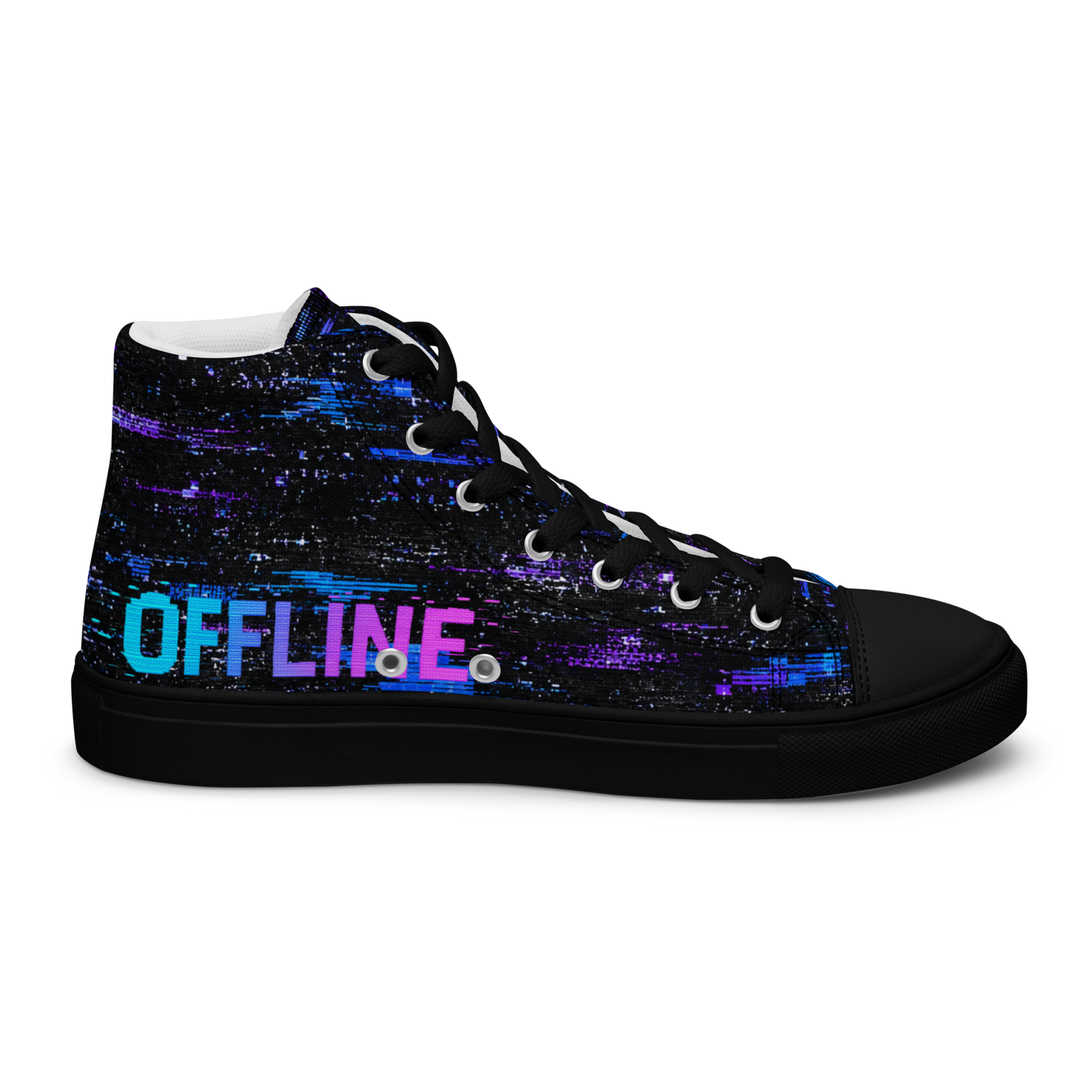 STATIC Signal Lost High Top Canvas Sneakers