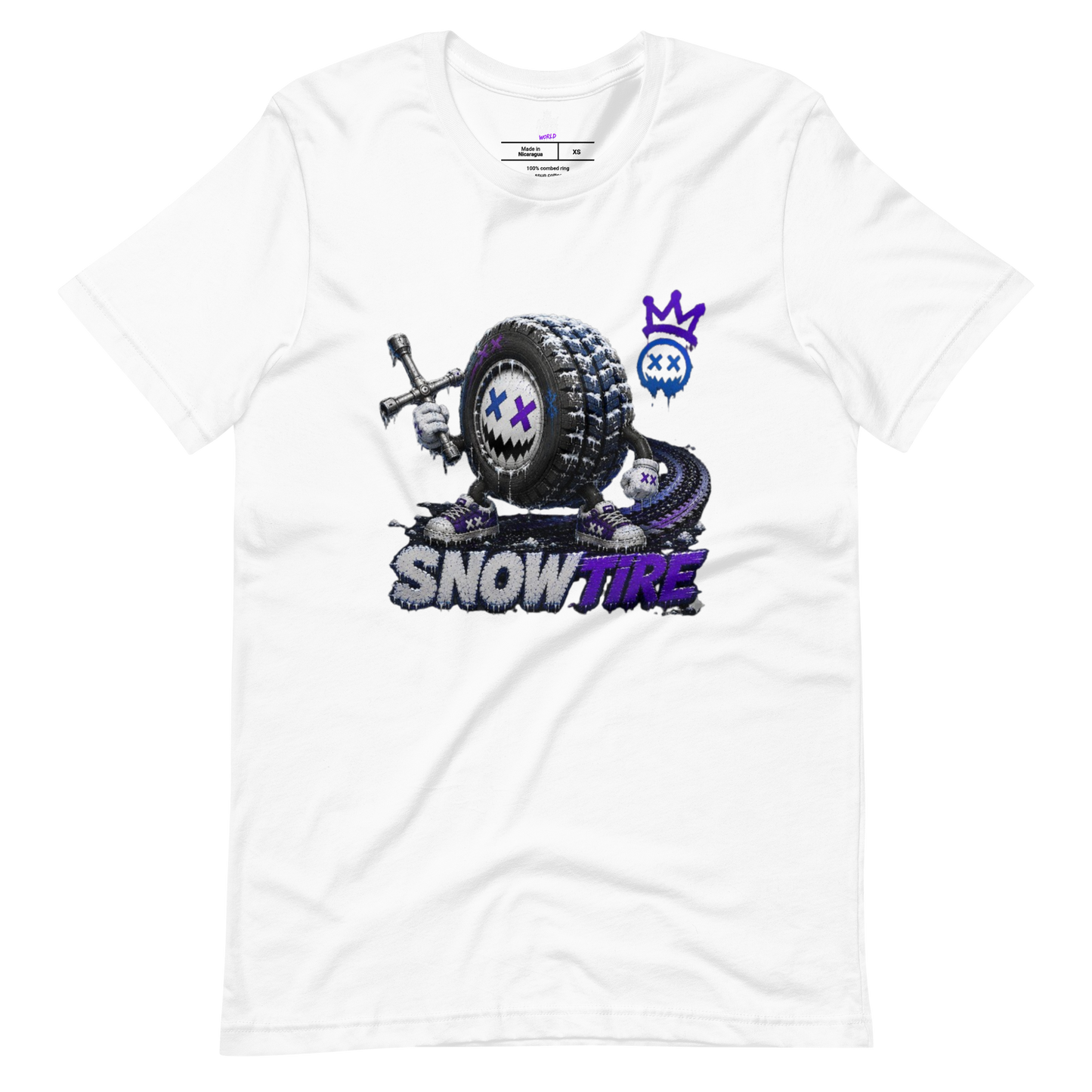SNOWTIRE Winter Tire Graphic T-Shirt