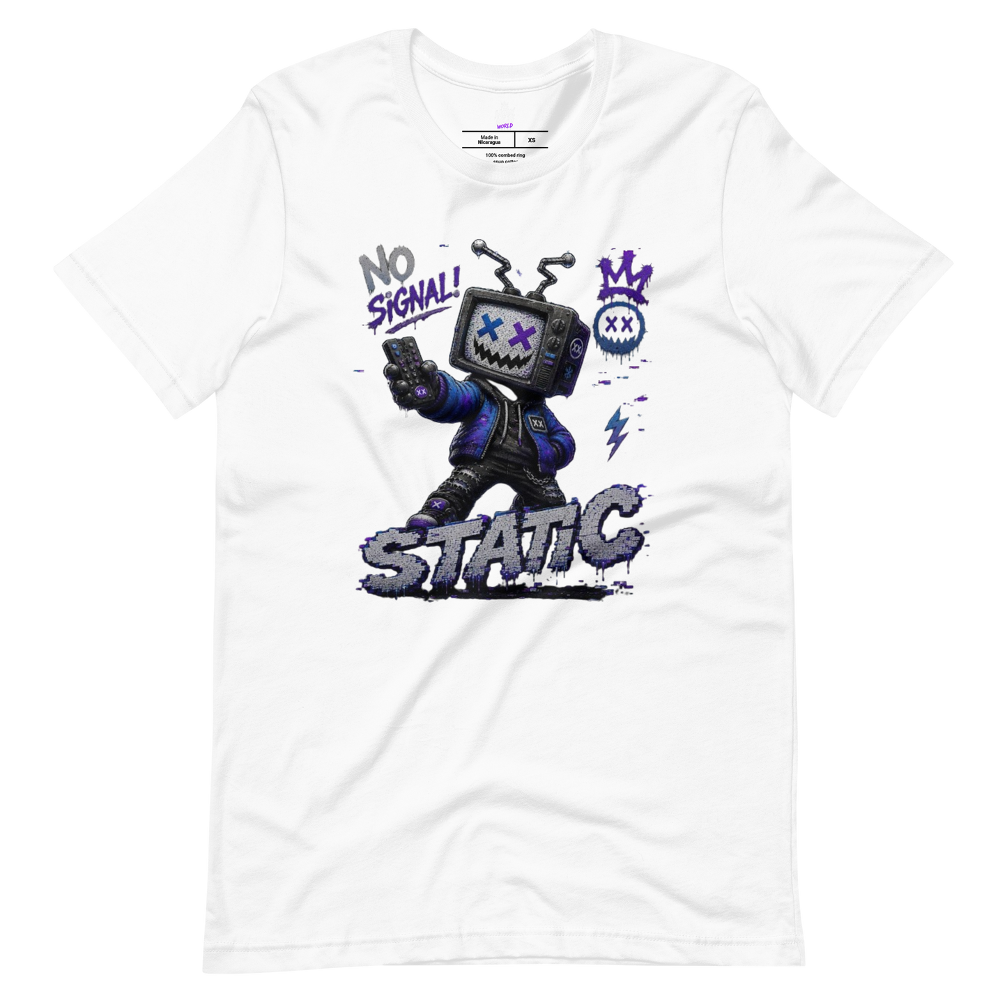 STATIC TV Head Graphic T-Shirt