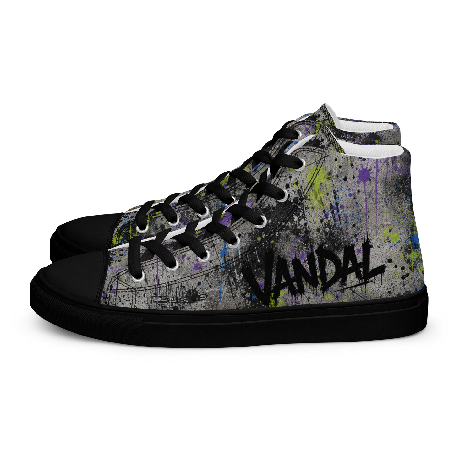 VANDAL Graffiti Warfare High Top Canvas Sneakers